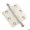 Embassy 3 x 3 Solid Brass Hinge, Polished Nickel Finish with Ball Tips 3030US14B-1 - alternate 1